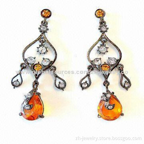 Plain/Black Metal Fashion Hoop Earrings, Customized Orders are Accepted